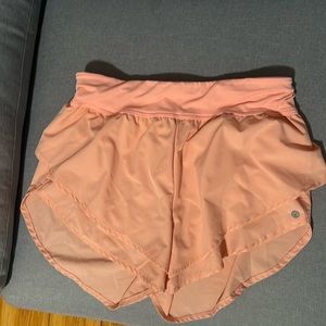 salmon athletic shorts